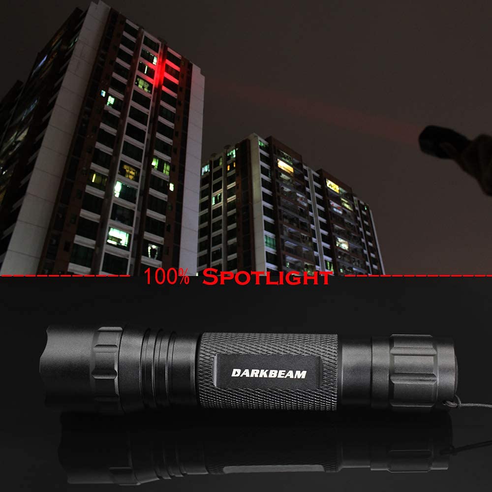 DARKBEAM red light flashlight in use for discreet wildlife observation.