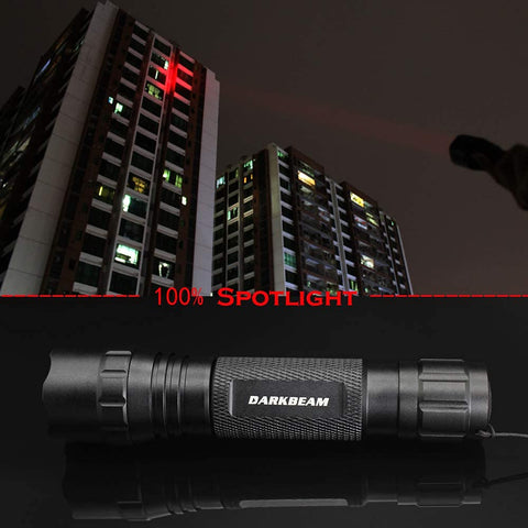 DARKBEAM red light flashlight in use for discreet wildlife observation.