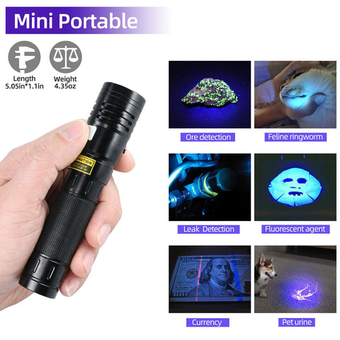 DARKBEAM resin curing and glow-in-the-dark applications using 365nm UV light