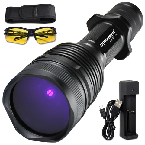 Darkbeam UV Flashlight 365nm highlights invisible residues at a distance for quick detection