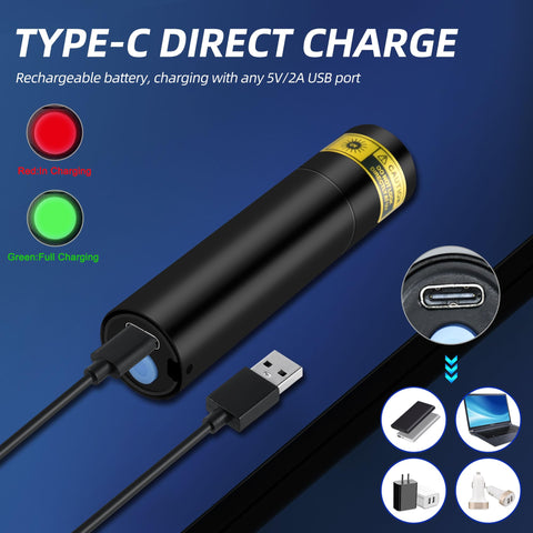 Darkbeam UV flashlight detects dried urine stains clearly