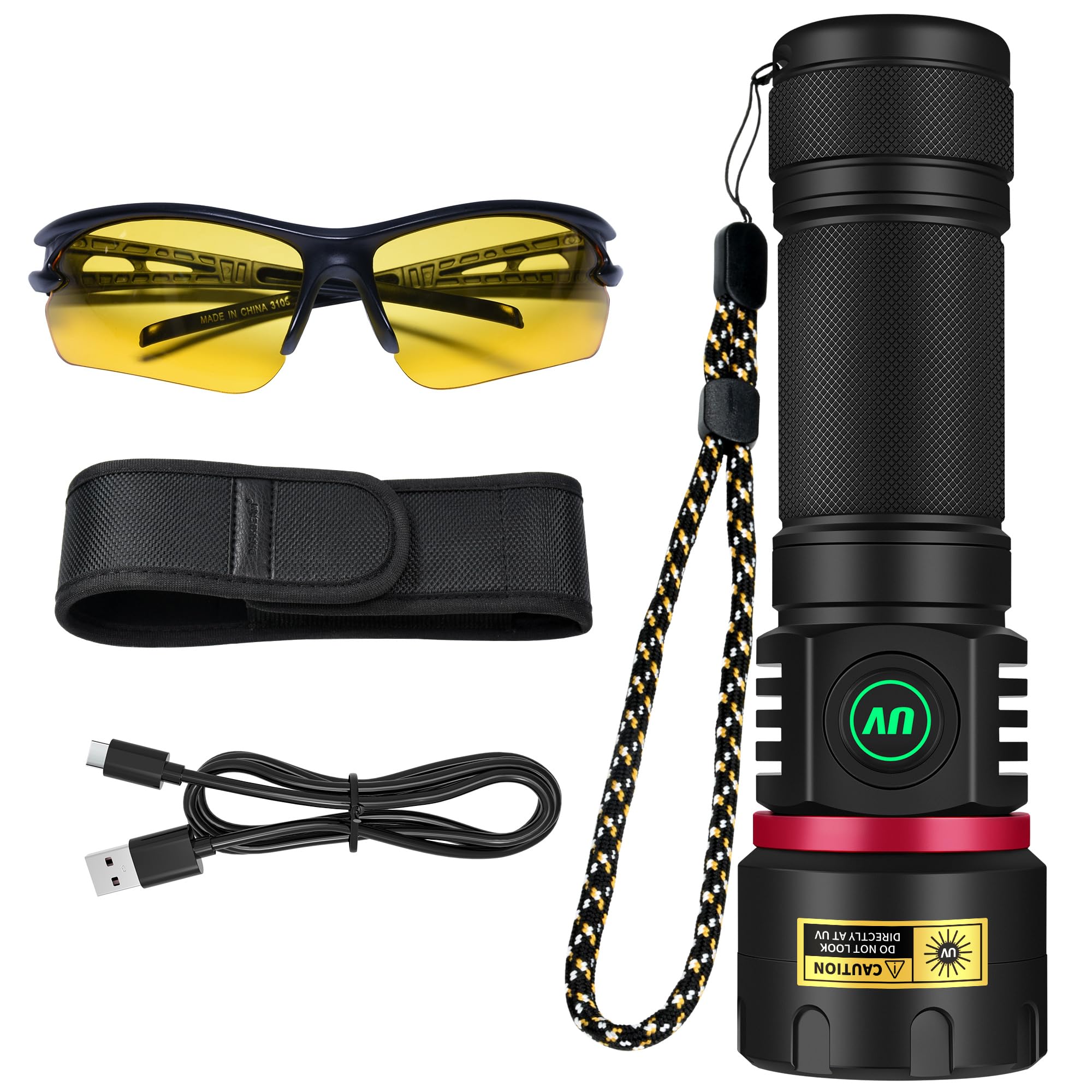 DARKBEAM UV flashlight in-use for mineral and fluorescence detection