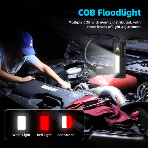 Darkbeam UV Flashlight recharges via USB C for convenient power on the go