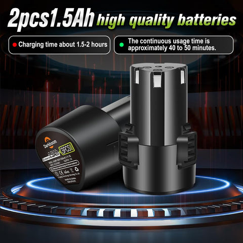 Darkboom 12V battery charger with real time charging indicator