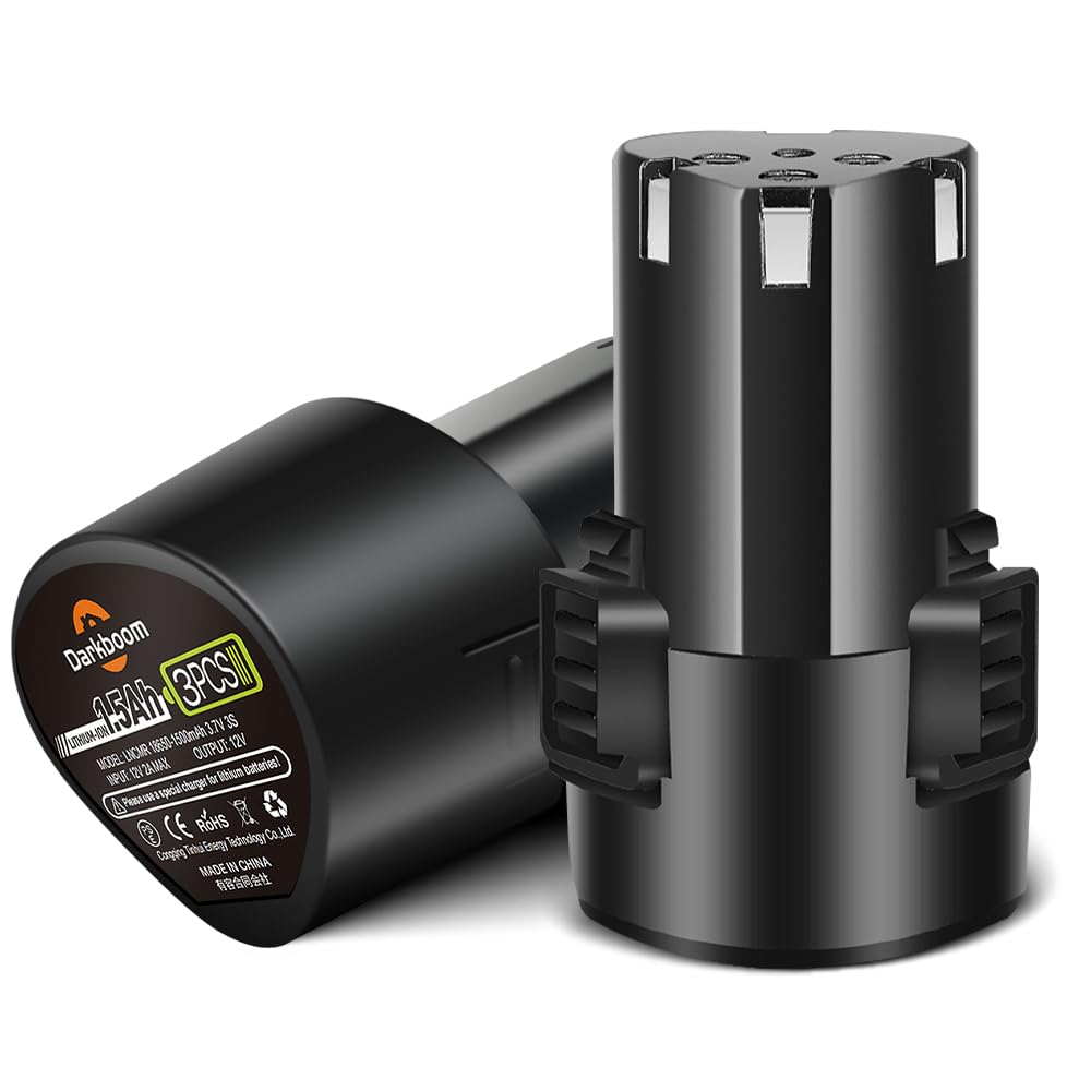 Darkboom 2 pack 12V batteries for extended cordless tool runtime and reliability