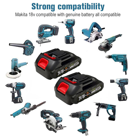 Darkboom compatibility view illustrating 18V–21V tool range for versatility.
