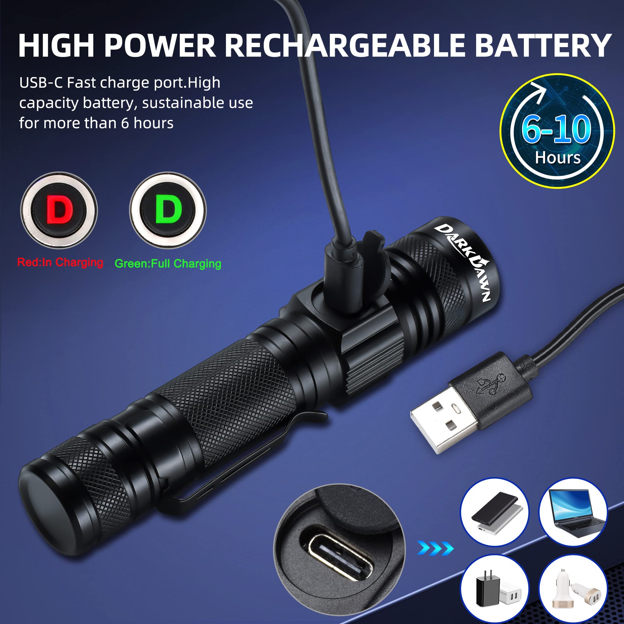 DARKDAWN UV Flashlight reveals pet stains and faint residues.