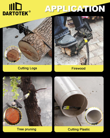 DARTOTEK CRV chrome-vanadium steel blade shows durability for tough wood