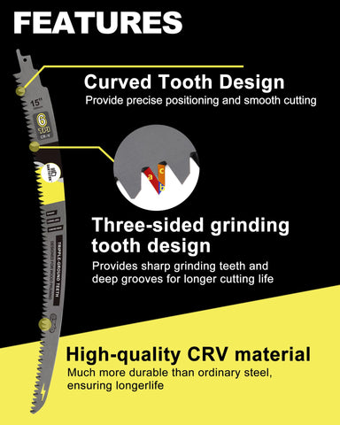 DARTOTEK pruning blade in action delivers clean cuts on thick branches