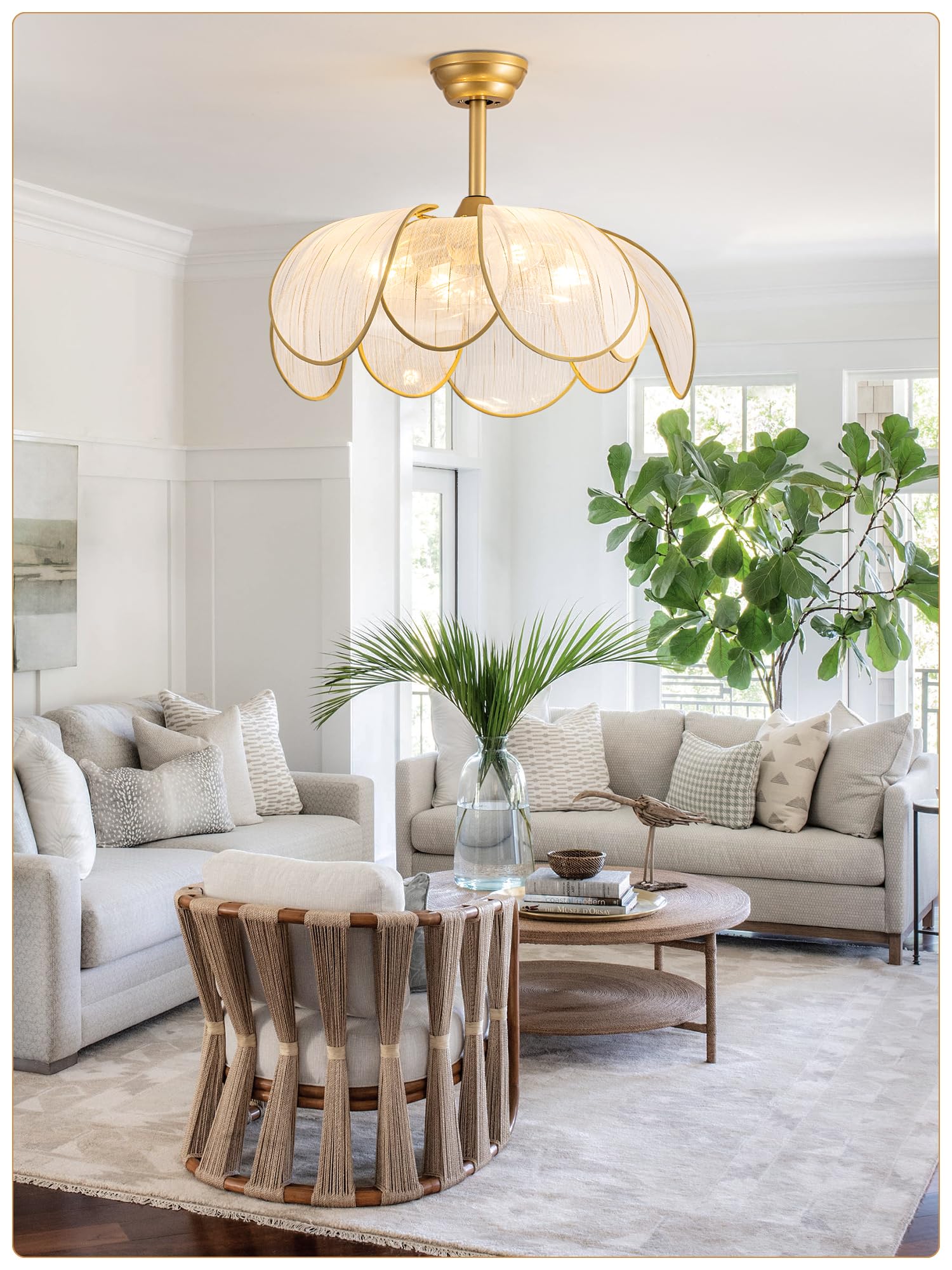 DARYEWO ceiling fan suitable for dining rooms, living rooms, and nurseries