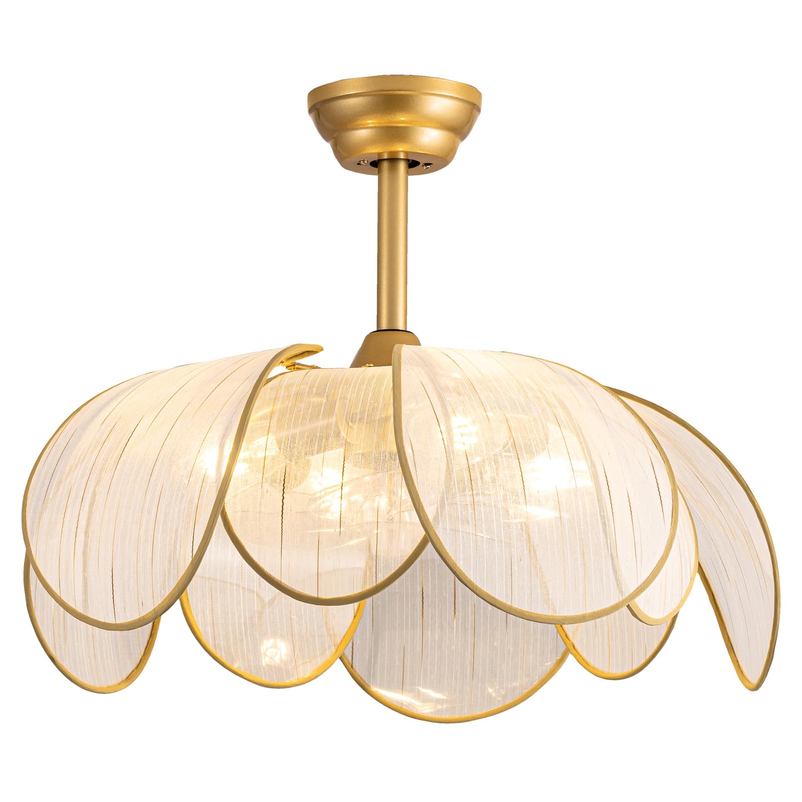 DARYEWO flower ceiling fan with light 26in adds ambient airflow and decorative flair