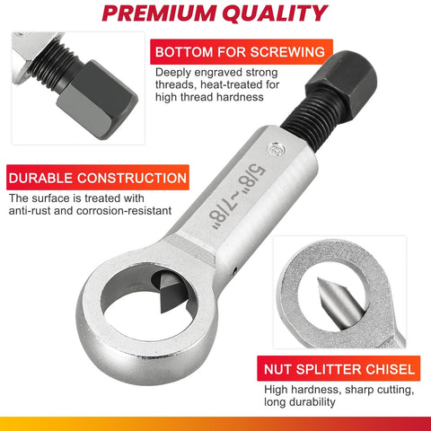 DASBET forged handle providing steady leverage during nut splitting
