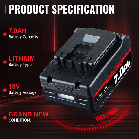 DASNITE Bosch 18V charger compact design enables fast recharging.