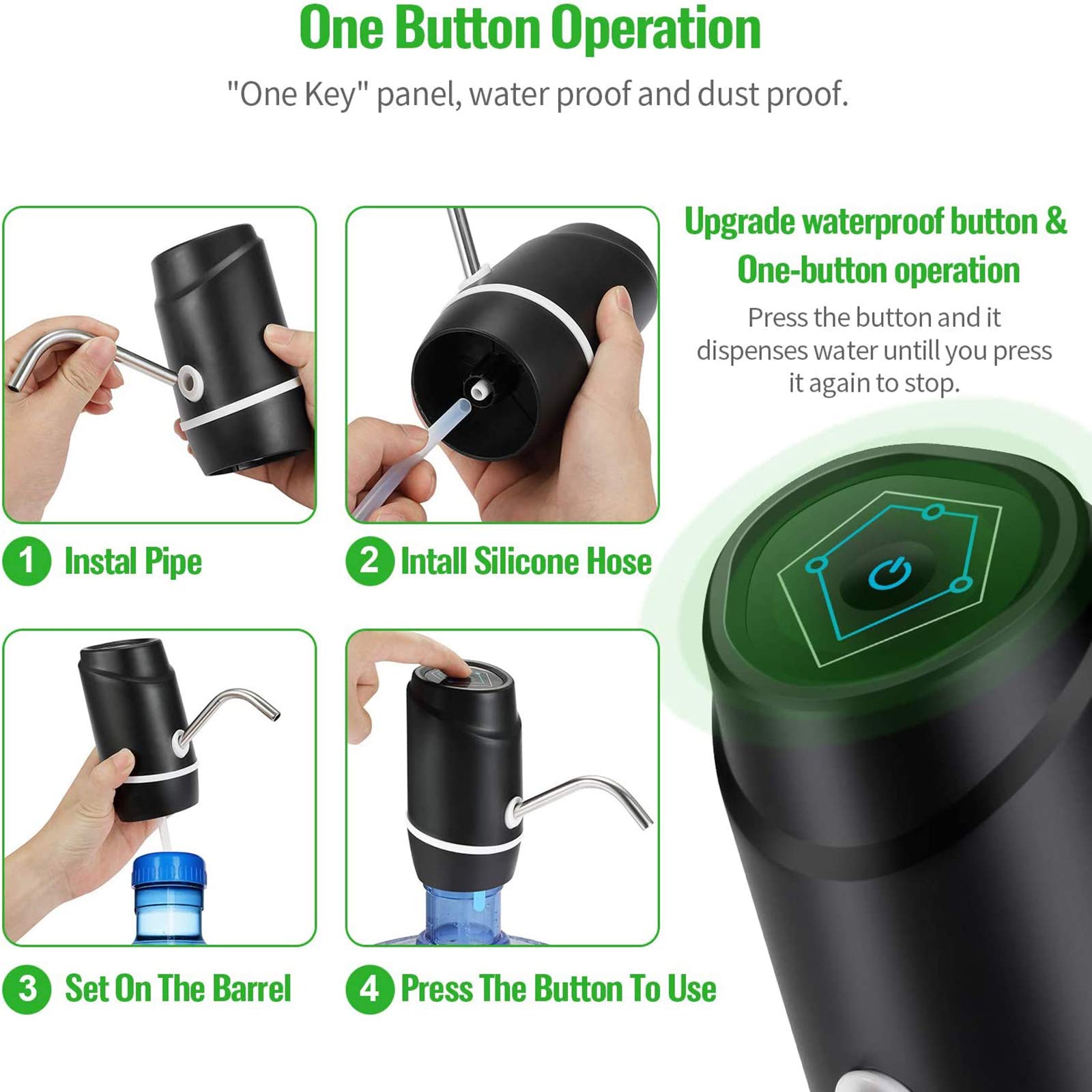 Datadago rechargeable battery inside enabling cordless operation