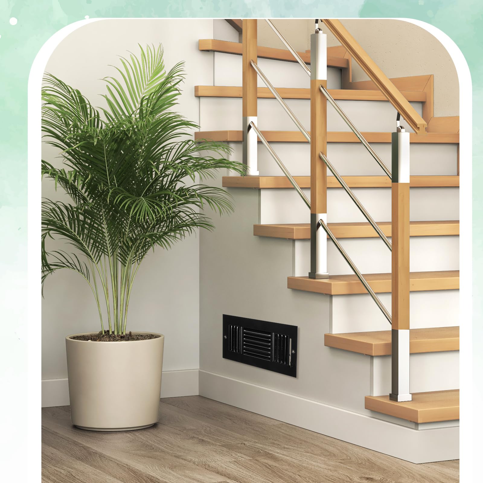 Datanly easy-install vent cover in black for quick replacement.
