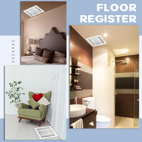 Datanly vent cover easy installation with two screws for ceiling, wall, or floor use