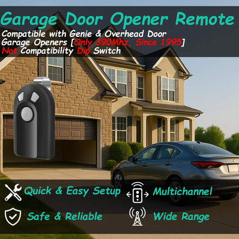 Datonten remote with battery included, ready to install for Intellicode openers.