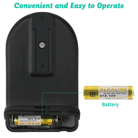 Datonten visor clip included for secure garage door remote storage.