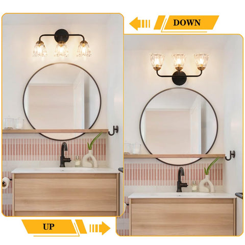 Daunton wall sconce 3-light showing easy installation process