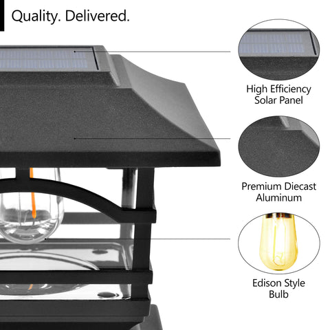 Davinci Lighting post cap for 4x4 vinyl bases brightens fence lines safely