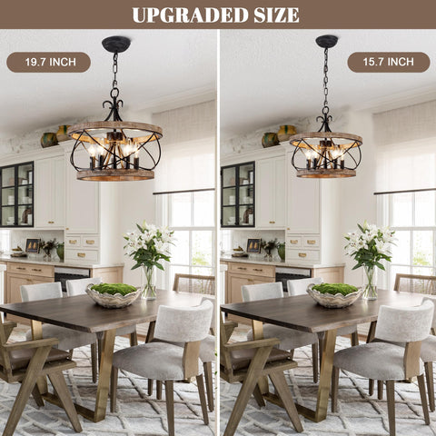 Dawn Whisper black iron accent chandelier for vintage charm