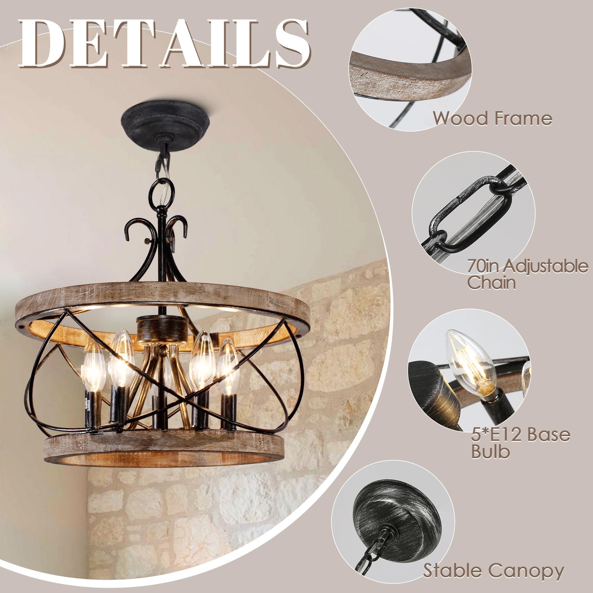 Dawn Whisper hanging light above kitchen island setting