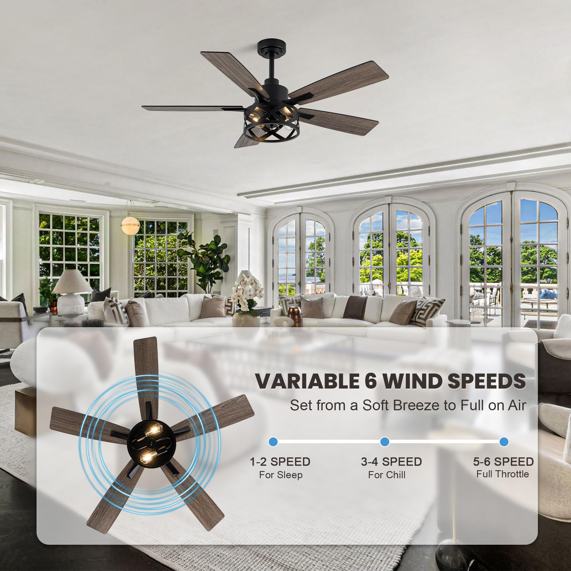 Dawn Whisper quiet DC motor delivers efficient airflow with minimal noise
