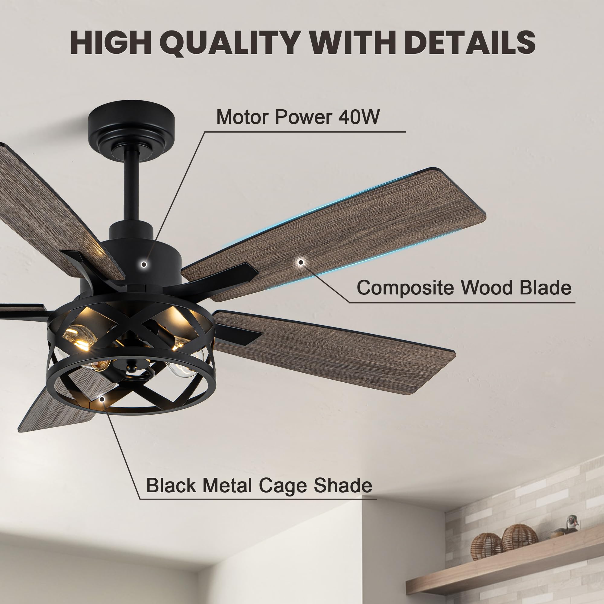 Dawn Whisper wood-on-one-side blades provide two styling options