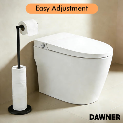 DAWNER accommodates-all-toilet-paper-sizes for easy replacement.