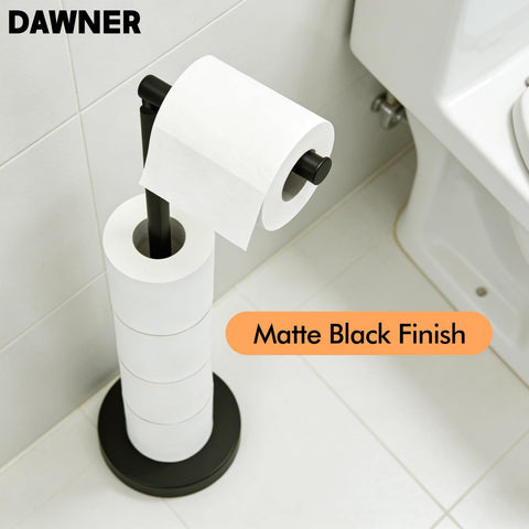 DAWNER stainless-steel-matte-black-finish resists rust in humid bathrooms.