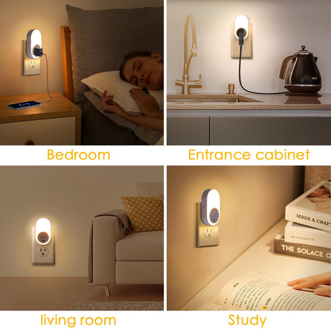 Dawnrise night light suitable for hallway, stairs, kitchen, and office lighting.