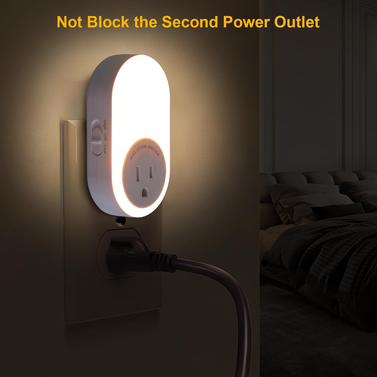 Dawnrise versatile night light suitable for bedrooms, kitchens, living rooms and offices