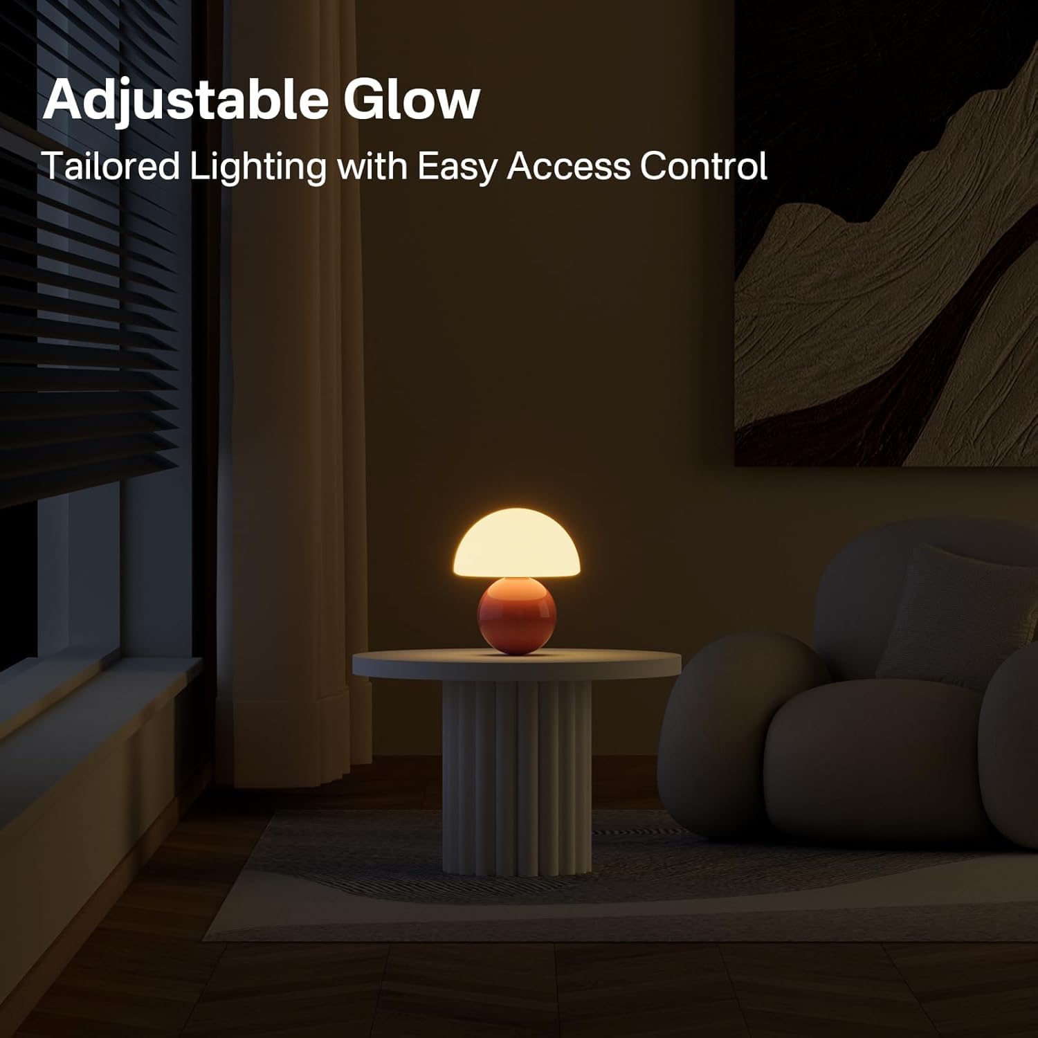 Dawnwake mushroom lamp for bedrooms and desks, stylish decor