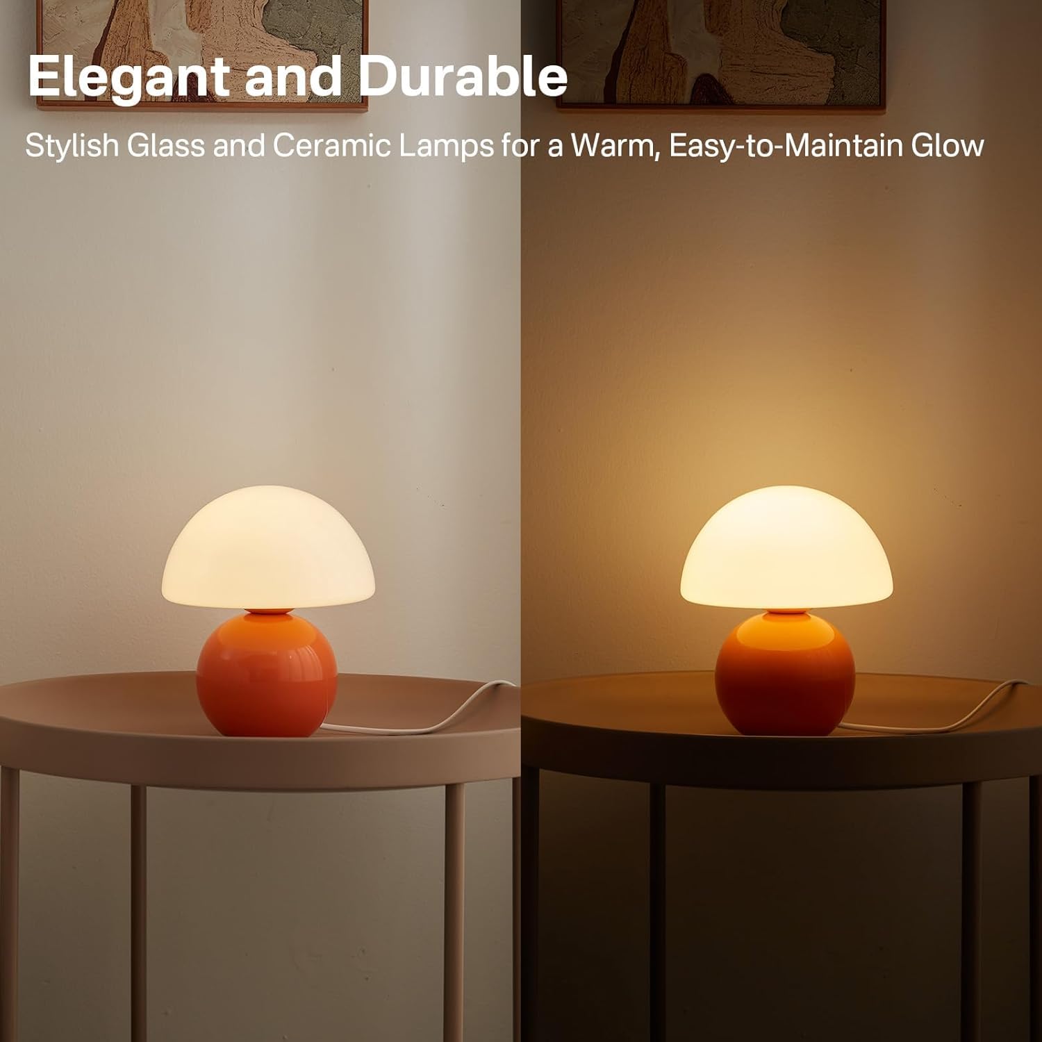 Dawnwake lamp with stepless dimming for customizable reading or relaxing light