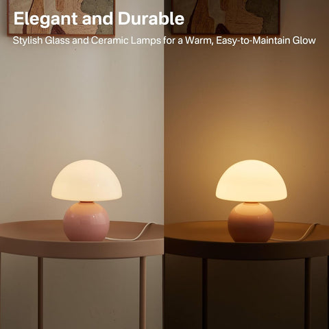 Dawnwake stained ceramic base complements modern interiors with steady illumination