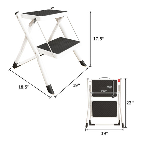DAWNYIELD stool with wide pedal for comfortable standing