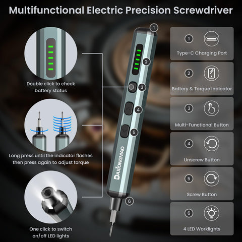 Daxiongmao precision torque control protects delicate devices during precise screw tightening