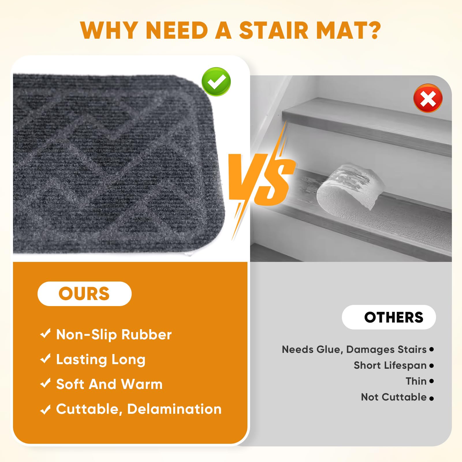 Dayacoco stair treads suited for kids, elders, and pets at home