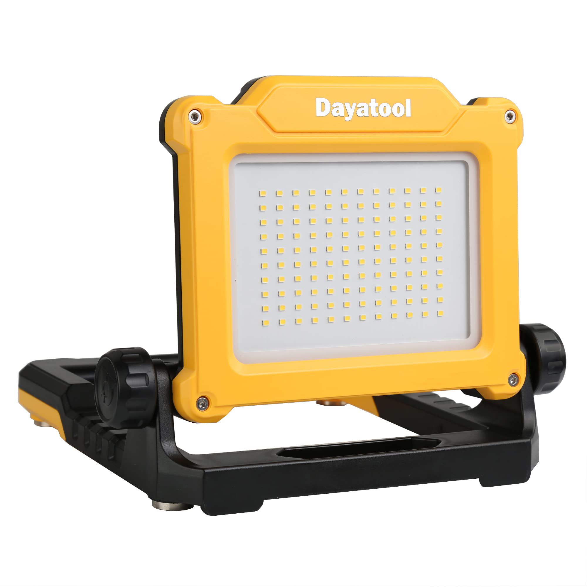 DAYATOOL 4000-lumen cordless LED work light provides bright, portable job-site illumination.