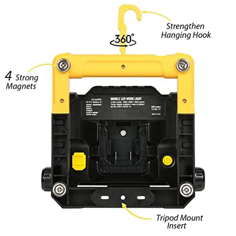 DAYATOOL wide-beam brightness covers large work areas.