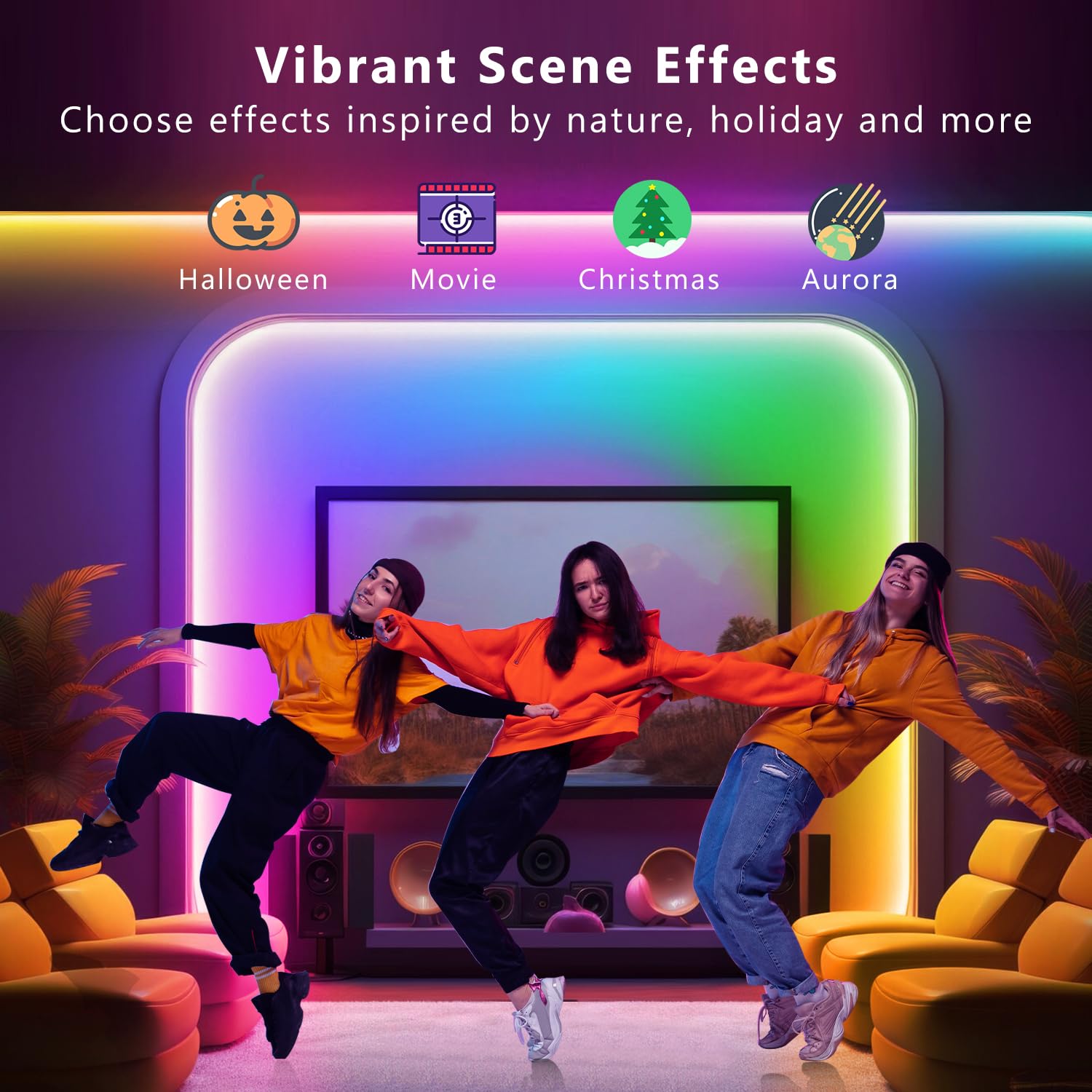 DAYBETTER LED strip syncing with music for immersive ambiance