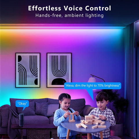 DAYBETTER strip with Alexa and Google Assistant voice control