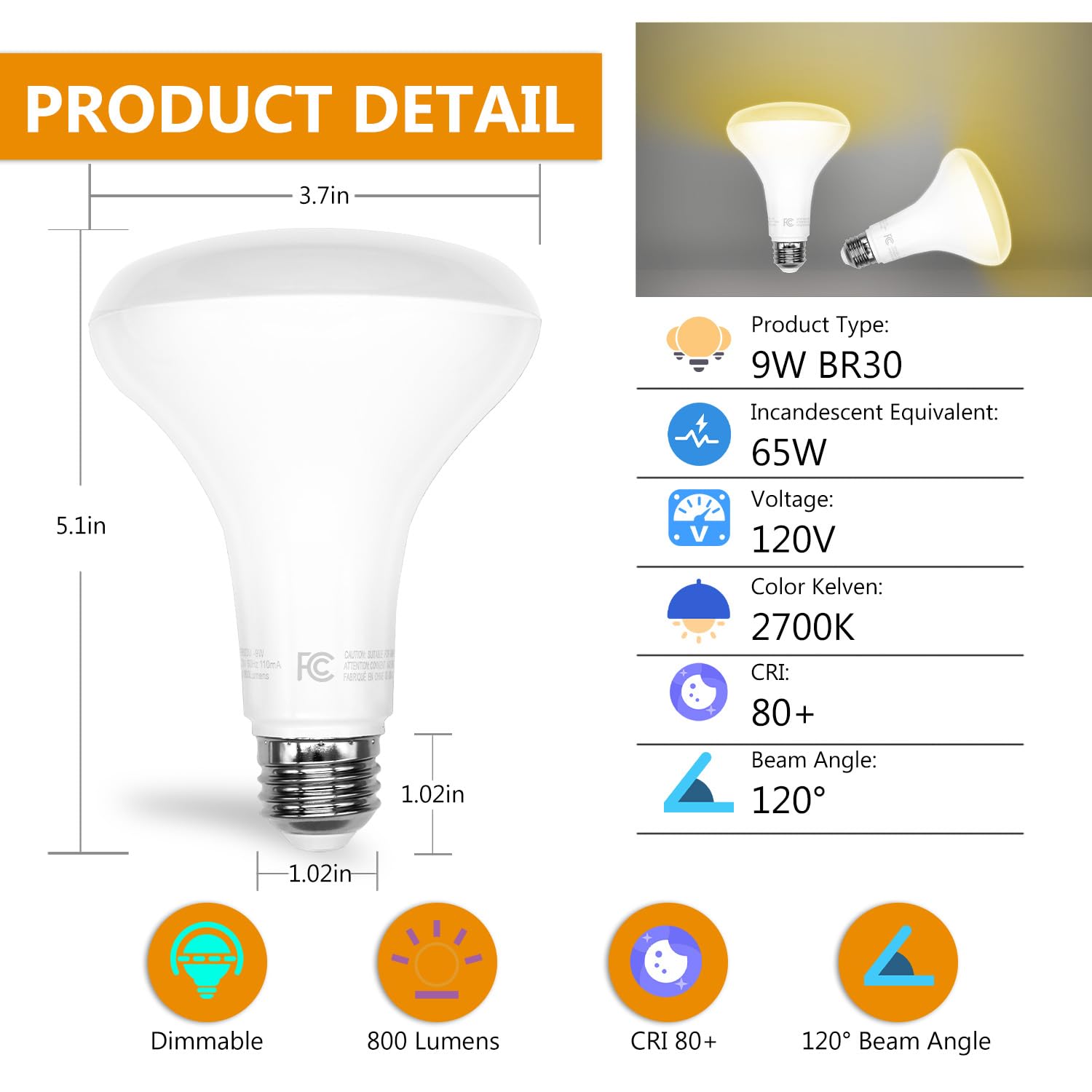 DAYBETTER BR30 delivers 800 lumens as energy-efficient replacement for incandescent bulbs