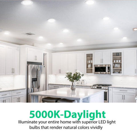 DAYBETTER BR30 LED bulb shows 5000K daylight for true colors