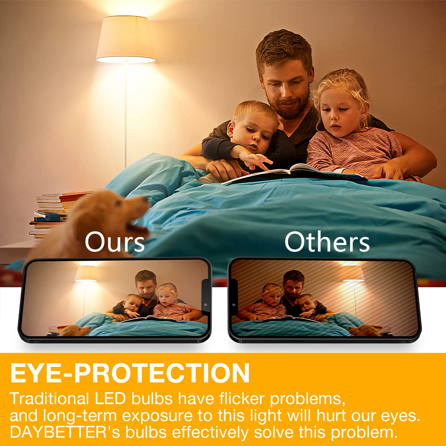 DAYBETTER dimmable E26 base Edison bulb enables smooth brightness control