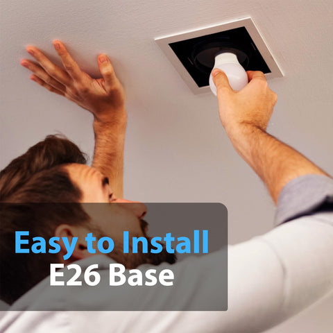 DAYBETTER E26 non-dimmable bulbs shown with a standard screw base for reliable use.