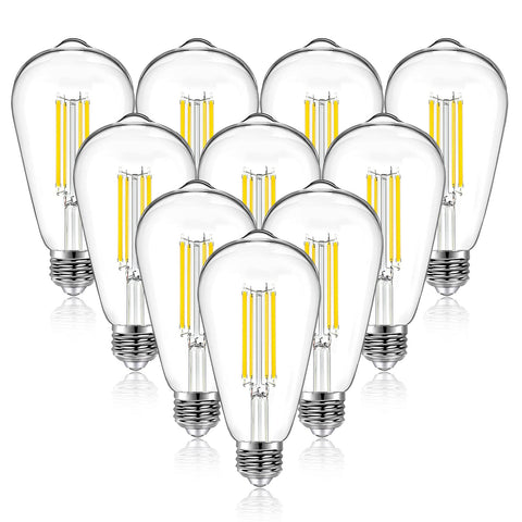 DAYBETTER Edison ST58 clear glass bulb for vintage chandeliers and ambient lighting.