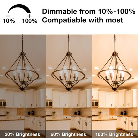 DAYBETTER dimmable LED filament bulb offers smooth control for mood lighting.