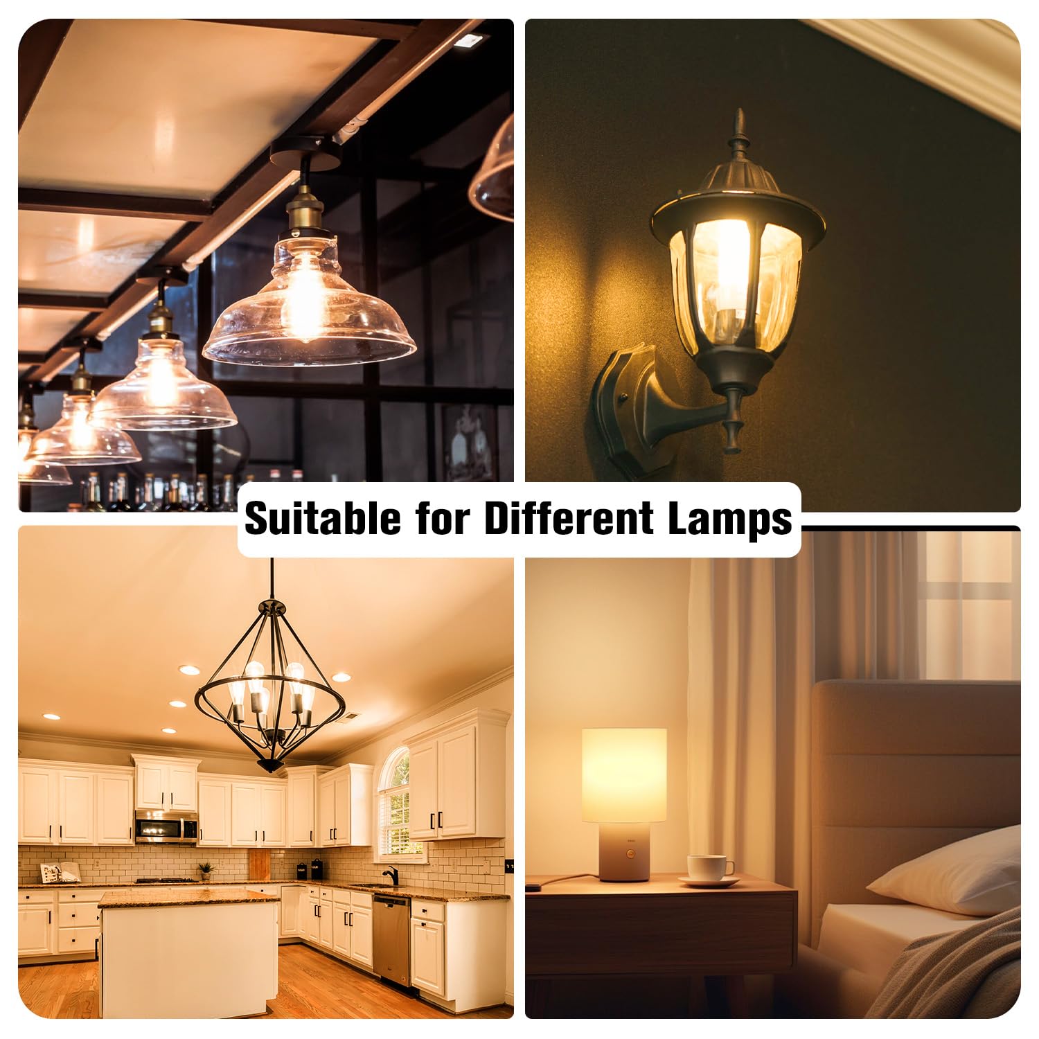 DAYBETTER long-life bulb reduces replacements with up to 16000 hours.