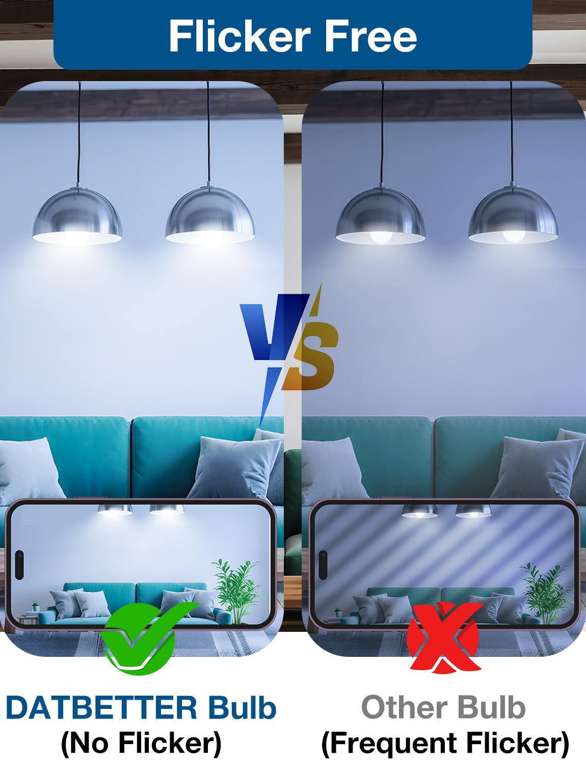 Mercury-free DAYBETTER bulb offers eco-friendly lighting options.